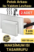 2 Adet Petek Arkası 1 Cm Isı Yalıtım Levhası Radyatör Izolasyon Kalorifer Ev Ofis Tasarruf Arkalığı - 1