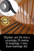 Premium 2 Adet 50mm x 15mt Siyah Kaydırmaz Bant Yapışkanlı Merdiven Basamak Zemin Güçlü Tutunabilen - 4