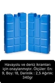 10 Adet Buz Aküsü 12 Saat Termal Soğutma Kamp Piknik Seyahat Yiyecek İçecek Çanta Soğuk Kutusu - 5