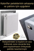 1 Adet Petek Arkası 1 Cm Isı Yalıtım Levhası Radyatör İzolasyon Kalorifer Ev Ofis Tasarruf Arkalığı - 7