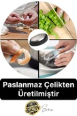 Paslanmaz Çelik Sabun Ellerden Güçlü Kötü Soğan Sarımsak Koku Giderici Temizleyici Mutfak Aletleri - 2