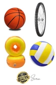 5 Parça Hava Şişirme Ucu İğnesi Aparatı Sibop Seti Spor Topu Basketbol Futbol Bisiklet Lastik Amaçlı - 5
