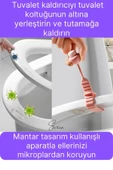 Mantar Tasarım 2 Adet Klozet Kapağı Kaldırma Hijyen Aparatı Tutucu Silikon Esnek Pratik Banyo İçin - 2