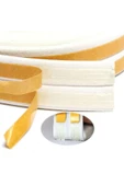 6 Metre Beyaz Pvc Doğrama Kapı Pencere Soğuk Geçirmez Sızdırmaz İzolasyon Fitil Yapışkanlı 3x2=6 mt - 6