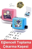 Eğitici Matematik Soru Silindiri Ekleme Toplama Çıkarma Kaydırma Mühür İlkokul Çocuk Alıştırma Kaşe - 1