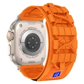 Apple Watch 7 45mm  KRD-99 Hasır Kordon - 1