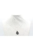 Hakiki Doğal Rainbow Obsidyen Taşı Kolye Ucu - 3