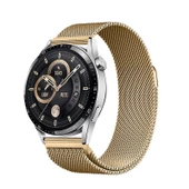 Huawei Watch GT3 46mm Band-12 20mm Metal Hasır Kordon - 3