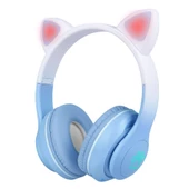 STN-28 Pro Kedi Kulaklı Tasarımlı RGB Işıklı Bluetooth Kulaklık - 4