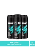 Axe Apollo 150 ml 3 Adet Erkek Deodorant - 1
