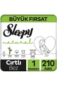Sleepy Natural 1 Numara Yenidoğan 210'Lu Bebek Bezi - 1