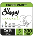 Sleepy Natural 5 Numara Junior 200'lü Bebek Bezi thumbnail 1