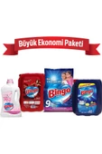 Bingo büyük Ekonomi Paketi 9 Kg Toz Çamaşır Deterjanı Sık Yıkananlar Çamaşır Yumuşatıcısı 5 L Lovely - 1