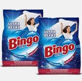 Bingo Matik Toz Çamaşır Deterjanı 4 kg Ultra Beyaz 2'li - 8 kg - 2