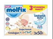 Molfix İzotonik Sulu Yenidoğan 50 Yaprak 3'lü Paket Islak Mendil - 3