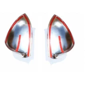 Skoda Superb Krom Ayna Kapağı 2 Parça 2008-2015 Arası Paslanmaz çelik - 4