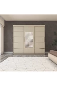yılwood Sürgülü Gardırop 240/210cm (KOTON VİZON) - 3