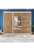 yılwood Sürgülü Gardırop Kısmı Kapaklı Sürgülü Gardırop 270cm /210 cm (BEYAZ+UD) - 1