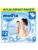 Molfix 2 Beden Mini 200'lü Bebek Bezi - 1