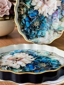 Afra 2'li Oval Ahşap Tepsi - 3