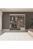 yılwood Sürgülü Gardırop 200/210 Cm (KOTON VİZON) - 2