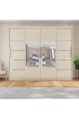 yılwood Sürgülü Gardırop Dört Kapaklı 400/210cm (KOTON VİZON) Rengi - 3