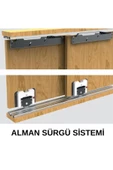 yılwood sürgülü kapak frenli mekanizme sistemi 160 cm göre - 2