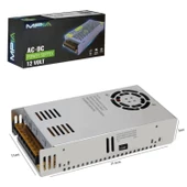 Mpia Ps-30 12V 30A Metal Kasa Adaptör 12 Volt 30 Amper 360W Şerit LED Güvenlik Kamerası Adaptörü - 1