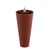 4 Adet Düz Plastik Ayak 14 cm Mobilya Sehpa Kanepe Tv Ünitesi Koltuk Ayağı Baza Ayakları Kahverengi thumbnail 6