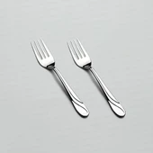 Nehir safir tatlı çatal - 12 li paslanmaz çelik tatlı çatalı 18/10 thumbnail 1