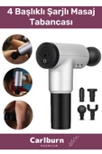 4 Başlıklı Boyun Bel Sırt Bacak Ayak Fısıltı Sesli Hafif Kas Rahatlatıcı Şarjlı Masaj Tabancası - 1