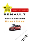 Mfk Renault Scenic (2006-2009) Araca Özel Silecek - 1