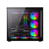 SNT WARZONE II Midi Tower 7x120 Mm. Argb Uzaktan Kumanda Atx Siyah Gaming Kasa - 4