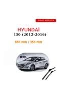 Mfk Hyundai İ30 (2012-2016) Araca Özel Silecek - 1