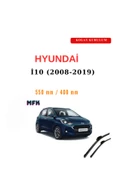 Mfk Hyundai i10 (2008-2019) Araca Özel Silecek Ön İki - 1