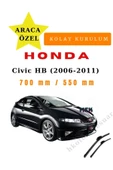 Mfk Honda Civic Hatchback  (2006-2011)  Araca Özel Silecek Ön iki - 1
