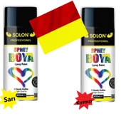 Taraftar Seti Sprey Boya, Sarı-Kırmızı 400 ml thumbnail 1