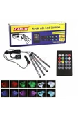 Carub Hk Lamba 12 Ledli Araç Içi 4 Lü Sese Duyarlı Kum.12v Çakmak Fisli - 2