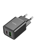 Hoco N28 Founder, tek Type-C 20W ve tek USB-A 18W Portlu Şarj Adaptörü - Premium Product - 3