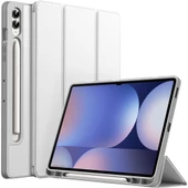 Samsung Galaxy Tab S10 Plus X820 12.4 İnç Kılıf Premium Silikon Kalem Bölmeli Smart Case - 1
