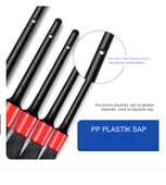 Araç içi Konsol, Havalandırma, Jant, Klima, Ön Izgara, Klavye Vb. Detaylı Temizlik 5 Li Fırça Seti - 2