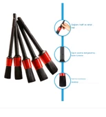 Araç içi Konsol, Havalandırma, Jant, Klima, Ön Izgara, Klavye Vb. Detaylı Temizlik 5 Li Fırça Seti - 4