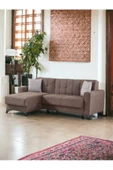 nikshop Mons Yataklı Köşe Koltuk Takımı - Kahve - 1