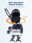Baby Storch - F8 Model 360 Derece Dönebilen Bebek Arabası - 5