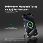 ttec ReCharger Pro M LCD 10.000mAh MagSafe Uyumlu PD 20W USB-C Dahili Kablolu Stantlı Taşınabilir Hı - 3