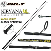 Wily Nirvana UL 270 cm 5-20g Atarlı Karbon Spin Olta Kamışı - 1