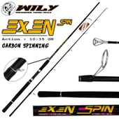 Wily Exen 210 cm 10-35g Atarlı Karbon Spin Olta Kamışı - 1