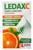 LEDAPHARMA Ledax C Vitamini D Vitamini Ve Çinko (30 Kapsül) - 1