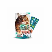 EuroGold Cat Sıvı Kedi Ödülü Somon - Kızılcık 5x15Gr - 2
