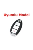 Nissan Qashqai Micra x Trail Juke Almera Uyumlu Lüks Silikon Anahtar Koruyucu 3 tuş - 3